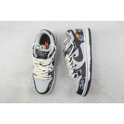Nike Dunk Low Retro "Black/Grey/White" фото № 6