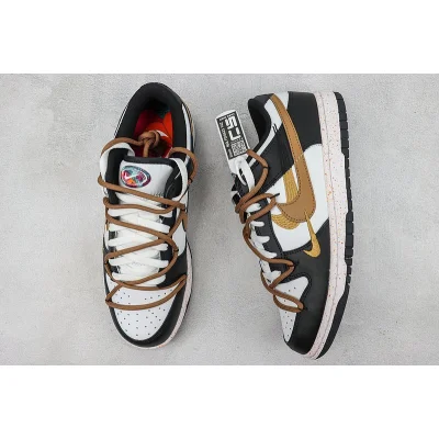 Nike SB Dunk Low "Black/Brown/White" фото № 7