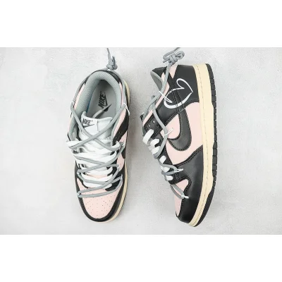 Nike Dunk Low "Black/Light Pink" фото № 7