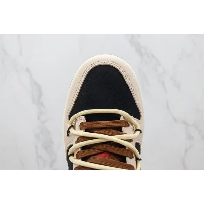 Nike Dunk Low Custom "Black/Dark Brown/Beige" фото № 4