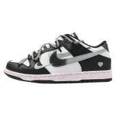 Nike Dunk Low Multi Swoosh "Black/Pink/Solar Grey"