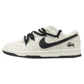 Stussy x Nike Dunk Low "Cream/Black"