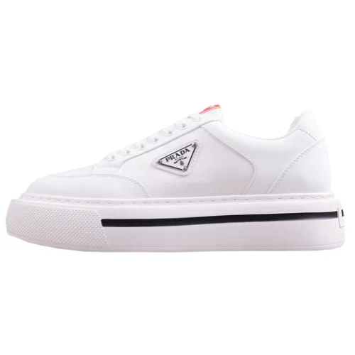 Prada Macro Re-Nylon Low Sneakers "White"
