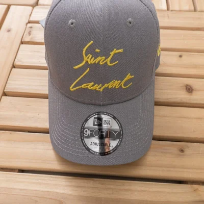 Кепка Saint Laurent Logo Inscription Front "Gray" фото № 7