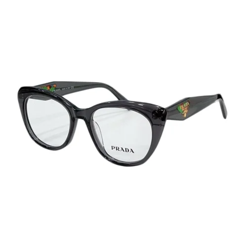 Оправа для очков Prada Cat Eye Form With Gold Logo In Triangle "Gray"