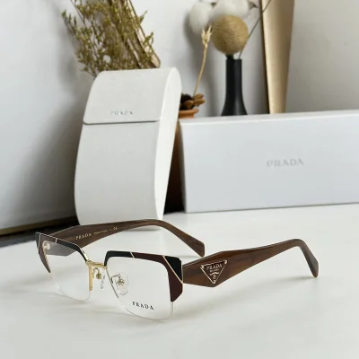 Оправа для очков Prada Frame With Colorful Edge Details "Brown" фото № 2