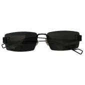 Солнцезащитные очки Balenciaga Thin Frame And Temples Decorated "Black"