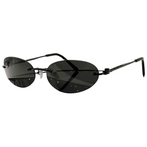 Солнцезащитные очки Balenciaga No Frame Thin Temples "Black"