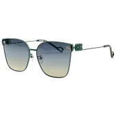 Солнцезащитные очки Balenciaga Thin Temples With Logo "Blue/Brown"