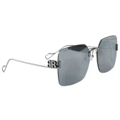 Солнцезащитные очки Balenciaga Rectangle Shape Form And Logo Symbols On Temples "Gray"