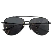 Солнцезащитные очки Chrome Hearts Thin Temples With Ornament "Black"