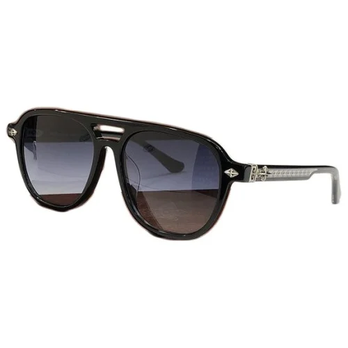 Солнцезащитные очки Chrome Hearts Patterns Along Temple "Black/Blue"