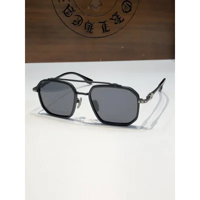 Солнцезащитные очки Chrome Hearts Frame With Ornament "Black" фото № 2