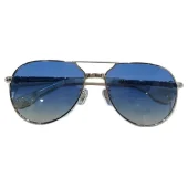 Солнцезащитные очки Chrome Hearts Temples With Crosses And Squares "Blue"