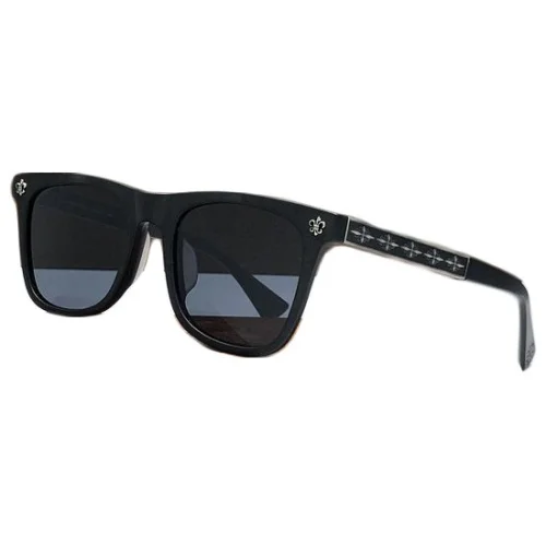 Солнцезащитные очки Chrome Hearts Repeating Logo On Temples Inside Rectangle "Black"