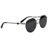 Солнцезащитные очки Moncler Rounded Shaped And Thin Frame "Black"