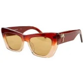 Солнцезащитные очки Palm Angels Temples Decorated By Palm "Red/Beige"