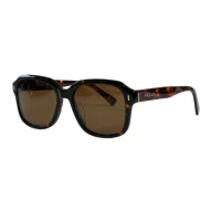 Солнцезащитные очки Prada Temples With Stripe And Logo "Brown"