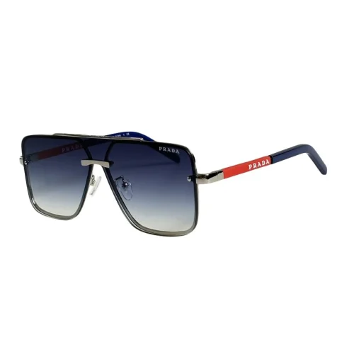 Солнцезащитные очки Prada Frame With Red Rectangle And Logo "Blue"