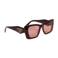 Солнцезащитные очки Prada Wide Frame WIth Triangle And Logo "Red"