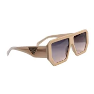 Солнцезащитные очки Prada Hexagon Form Frame With Silver Logo Side "Beige"