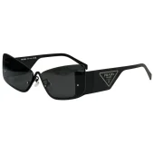 Солнцезащитные очки Prada Logo Inside Triangle On Temples "Black"