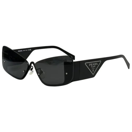 Солнцезащитные очки Prada Logo Inside Triangle On Temples "Black"