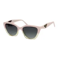 Солнцезащитные очки Prada Frame Decorated By Triangle And Logo "Pink/Gold"