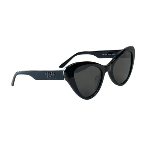 Солнцезащитные очки Prada Triangle Form Frame With Logo Inscription "Black"