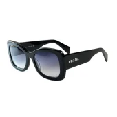 Солнцезащитные очки Prada Frame Decorated By Gold Inscription Side "Black/Blue"