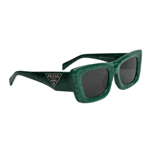 Солнцезащитные очки Prada Wide Temples With Big Logo "Green"