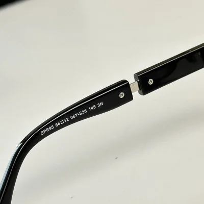 Солнцезащитные очки Prada Inscription On Red Background "Black" фото № 3