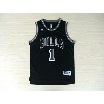 Баскетбольная Джерси Adidas Chicago Bulls №1 Derrick Rose "Black" фото № 2 Баскетбольная Джерси Adidas Chicago Bulls №1 Derrick Rose "Black" фото № 2
