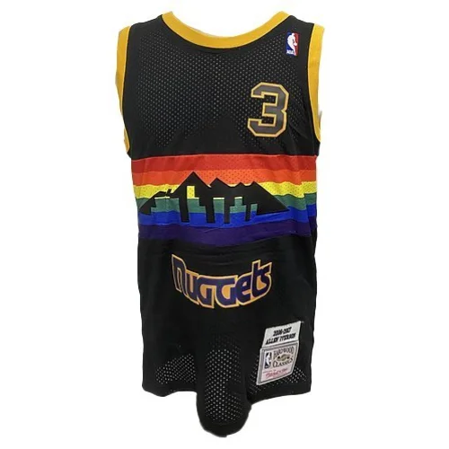 Баскетбольная Джерси Mitchell And Ness Denver Nuggets №3 Allen Iverson "Black"
