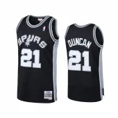 Баскетбольная Джерси Mitchell And Ness San Antonio Spurs №21 Tim Duncan "Black"