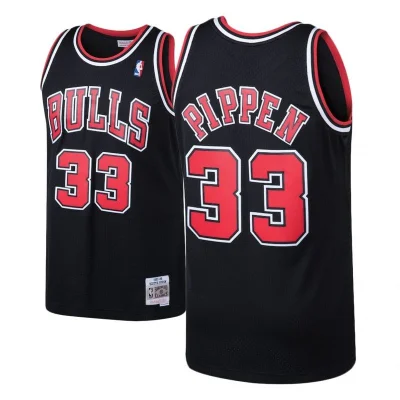 Баскетбольная Джерси NBA Chicago Bulls №33 Scottie Pippen With Logo "Black" фото № 2 Баскетбольная Джерси NBA Chicago Bulls №33 Scottie Pippen With Logo "Black" фото № 2