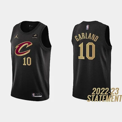 Баскетбольная Джерси NBA Cleveland Cavaliers 22-23 №10 Darius Garland "Black" фото № 2