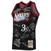 Баскетбольная Джерси NBA X Mitchell And Ness Philadelphia 76ers №3 Allen Iverson "Black"