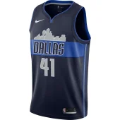 Баскетбольная Джерси Nike Dallas Mavericks 17-18 №41 Dirk Nowitzki "Blue"