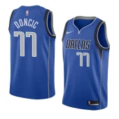 Баскетбольная Джерси Nike Dallas Mavericks 18-19 №77 Luka Doncic "Blue"