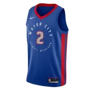 Баскетбольная Джерси Nike Detroit Pistons 20-21 №2 Cade Cunningham "Blue"