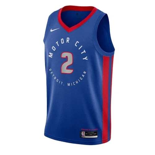 Баскетбольная Джерси Nike Detroit Pistons 20-21 №2 Cade Cunningham "Blue"