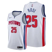Баскетбольная Джерси Nike X NBA Detroit Pistons 19-20 №25 Derrick Rose "White"