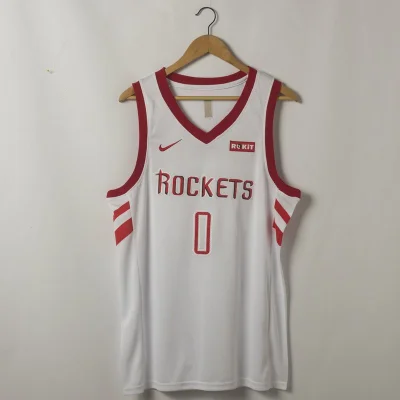 Баскетбольная Джерси Nike X NBA Houston Rockets №0 Russell Westbrook "White" фото № 7