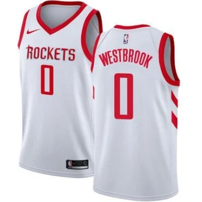 Баскетбольная Джерси Nike X NBA Houston Rockets №0 Russell Westbrook "White" фото № 8