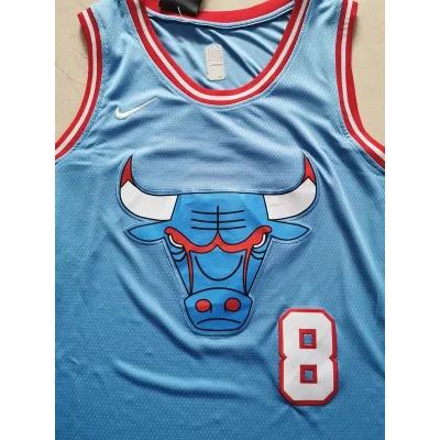 Баскетбольная Джерси Nike Chicago Bulls 19-20 №8 Zach LaVine "Blue" фото № 7