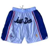 Баскетбольные Шорты Just Don Philadelphia 76ers With Logo "White"
