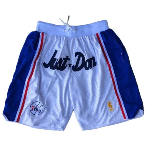 Баскетбольные Шорты Just Don Philadelphia 76ers With Logo "White"