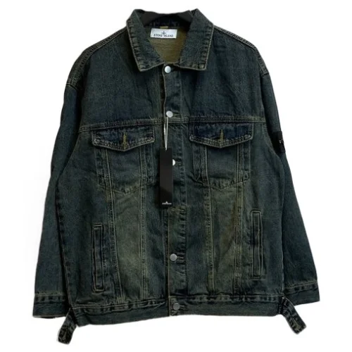 Джинсовая Куртка Stone Island Vintage Style "Blue/Green"