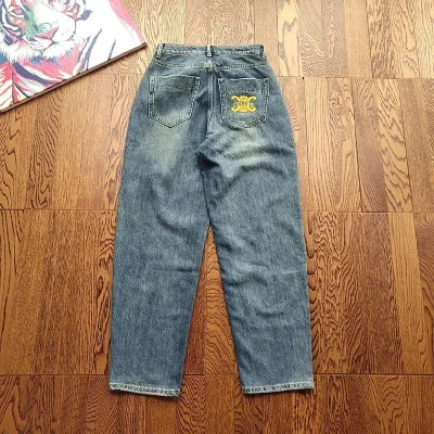 Джинсы Celine With Yellow Logo "Blue/Gray" фото № 3 Джинсы Celine With Yellow Logo "Blue/Gray" фото № 3